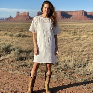 Women's Lauren Ralph Lauren White Eyelet Dress Size S